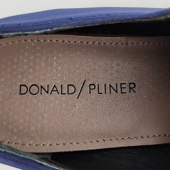 Donald Pliner Women's Cape Blue Black Wedge Platform Shoes Stretch Size 7.5M - Picture 10 of 16